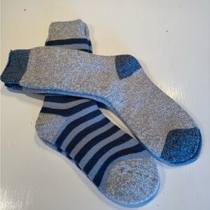 Stylish Gray and Blue Striped  Socks